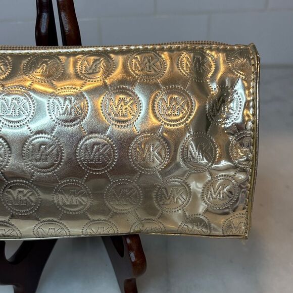 Michael Kors Shimmering Gold Cosmetic Case Pouch - Picture 3 of 14